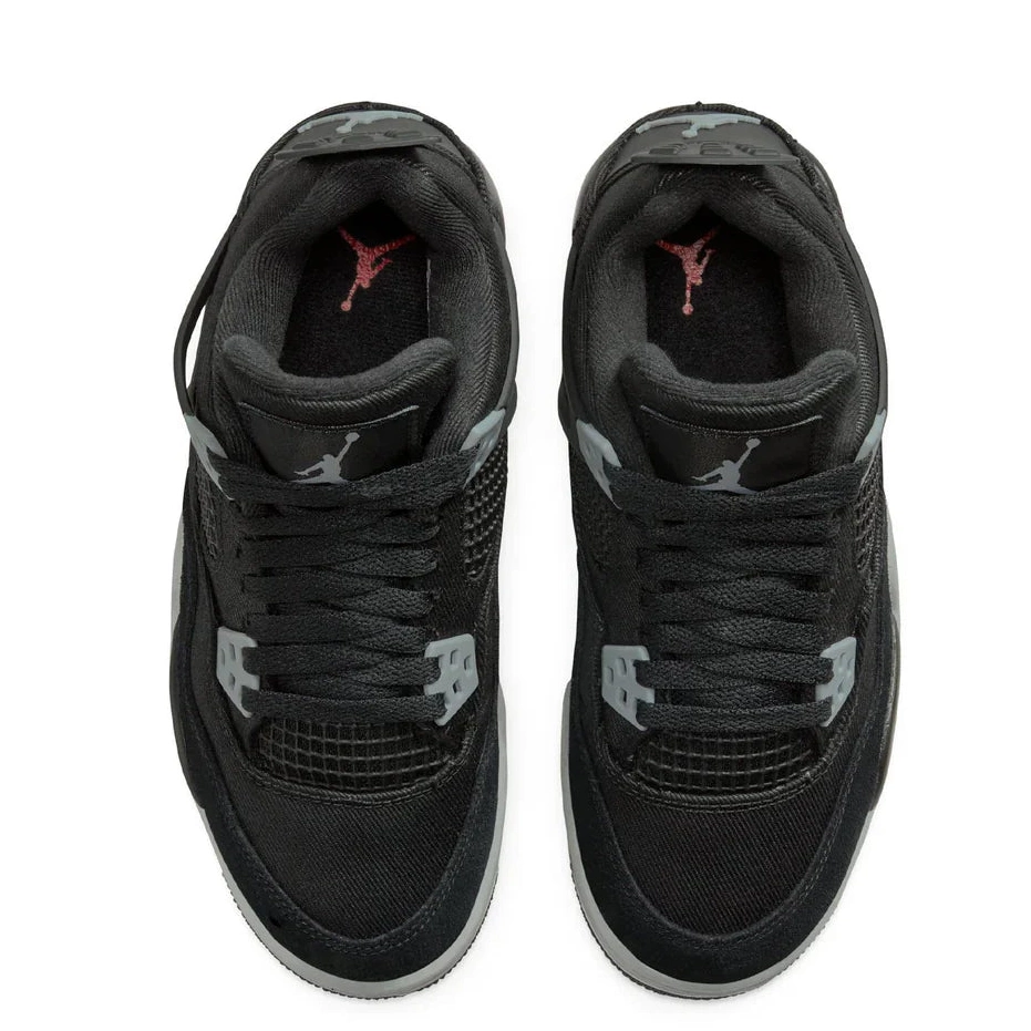 Black GS Canvas Retro Air Jordan 4 0727